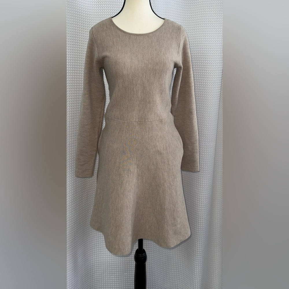 PART TWO A line wool blend knit dress size‎ small - beige